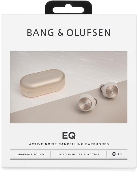 Wireless Headphones Bang & Olufsen Beoplay EQ Sand Gold Tone Packaging/box