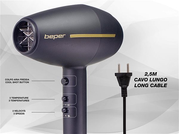 Hair Dryer BEPER 40406 Features/technology
