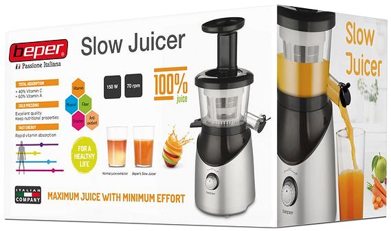 Juicer Beper 90421 Slow Juicer Packaging/box