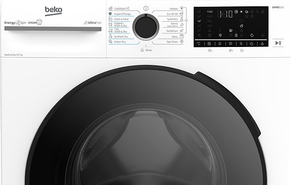 Steam Washing Machine with Dryer BEKO BM5DFT410442WB ...
