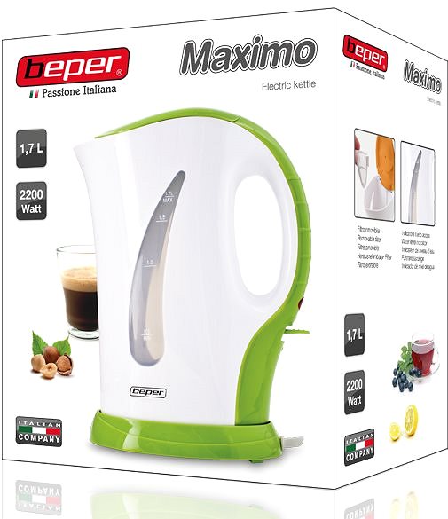 Electric Kettle Beper 90350-V Maximo Packaging/box