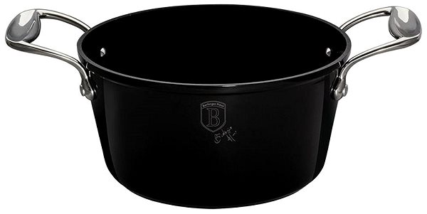 Pot BerlingerHaus Royal Black Collection Casserole with marble surface 20cm BH-1676 Screen
