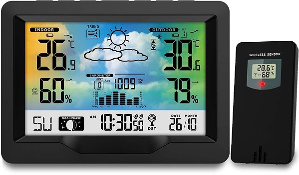 BERDSEN BD-901 weather station, black.