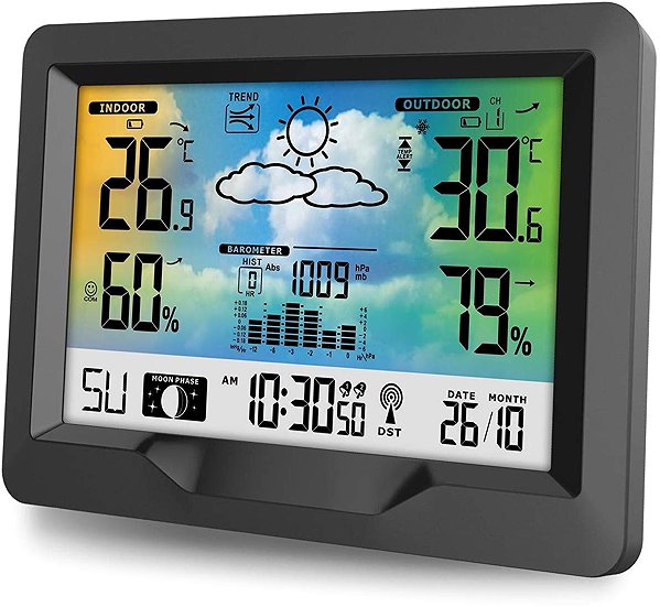 BERDSEN BD-901 weather station, black.