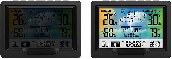 BERDSEN BD-901 weather station, black.