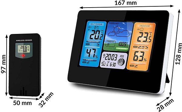 Weather station Berdsen BD-902, black .
