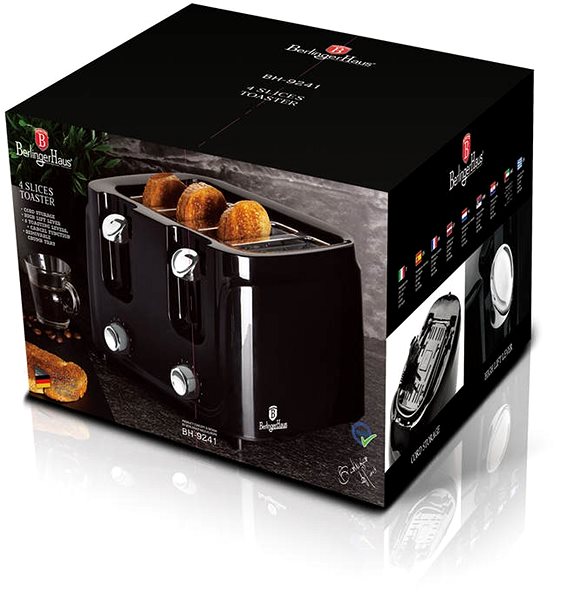 Toaster BERLINGERHAUS BH-9241 Shiny Black Collection ...