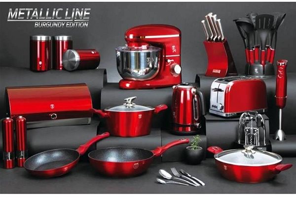 Baking Mould BERLINGERHAUS Burgundy Metallic Line 33 × 14 × 7 cm ...