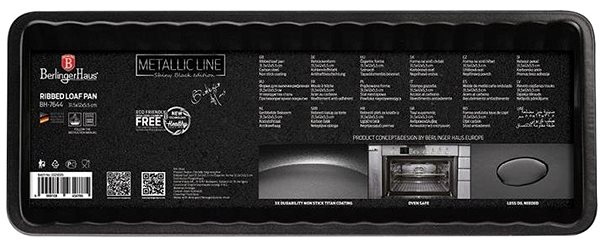 Baking Mould BERLINGERHAUS Deer back mould with non-stick surface Shiny Black Collection ...