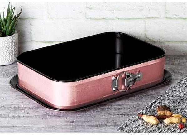 Baking Mould BERLINGERHAUS Non-stick 2in1 I-Rose Edition 39 × 27 × 7,5 cm ...