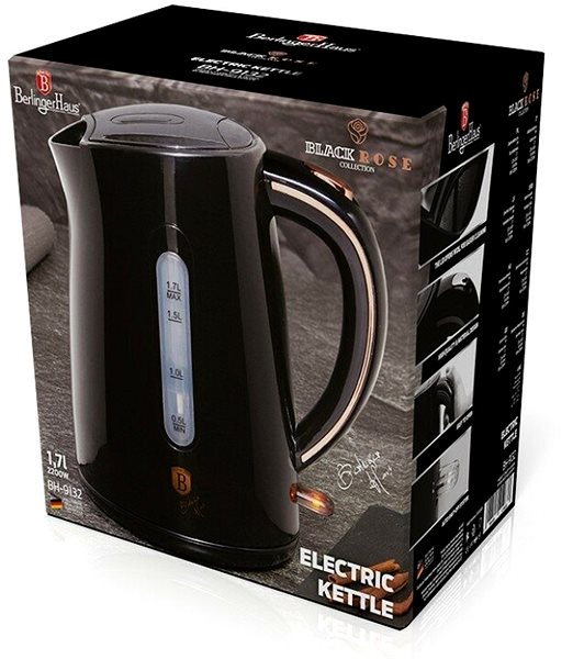 Electric Kettle BERLINGERHAUS BH-9132 Black Rose Collection ...