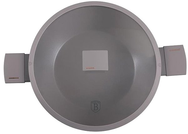 Wok Pan BERLINGERHAUS Wok with titanium surface and lid 30 cm Taupe Collection ...