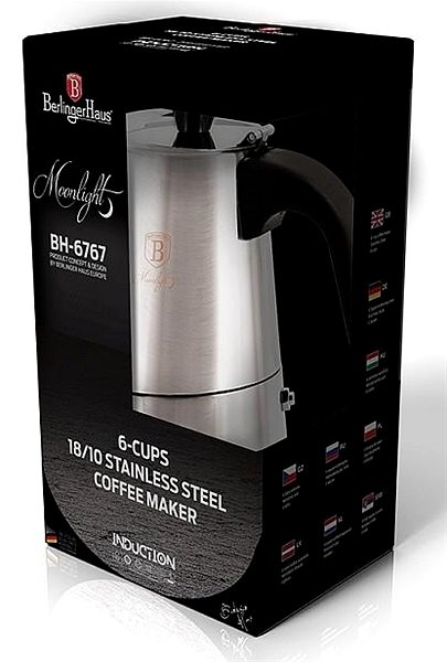 BERLINGERHAUS Moonlight Edition espresso maker for 3 cups.