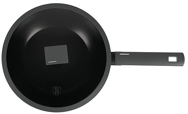 Wok Pan BerlingerHaus Antracit Collection WOK pan with titanium surface and lid 28 cm ...