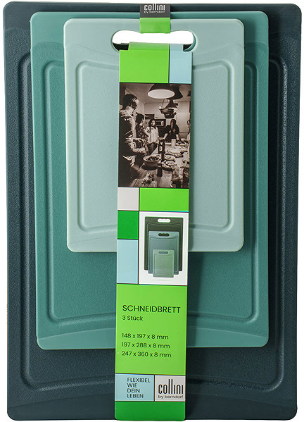 Schneidebrett Berndorf Schneidebrett-Set aus Kunststoff 3-tlg ...