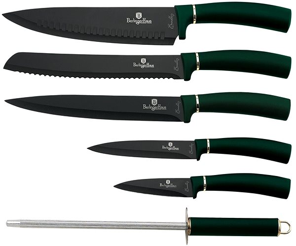 Sada nožov BerlingerHaus Sada nožov v stojane 7 ks Emerald Collection BH-2525 Vlastnosti/technológia