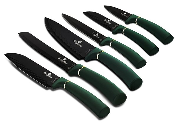 Messerset BerlingerHaus Emerald Collection BH-2511 Messerset mit Antihaftbeschichtung - 6-teilig Mermale/Technologie