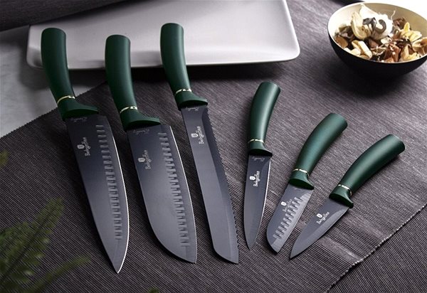 Messerset BerlingerHaus Emerald Collection BH-2511 Messerset mit Antihaftbeschichtung - 6-teilig Lifestyle