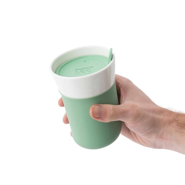 Thermal Mug BergHOFF LEO 330ml, Porcelain Lateral view
