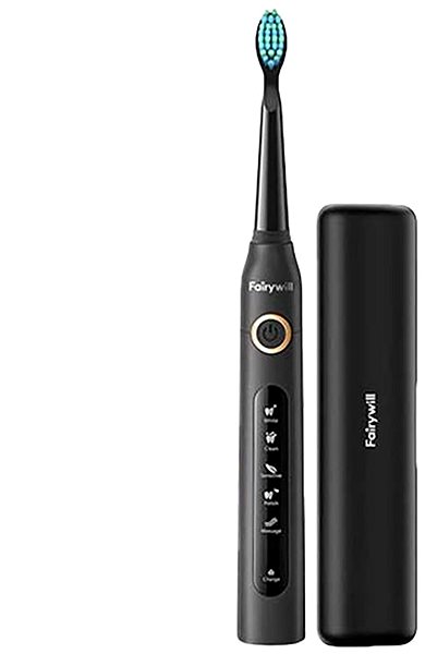 Electric Toothbrush Berger FairyWill FW 507 Plus Black + Travel Case ...