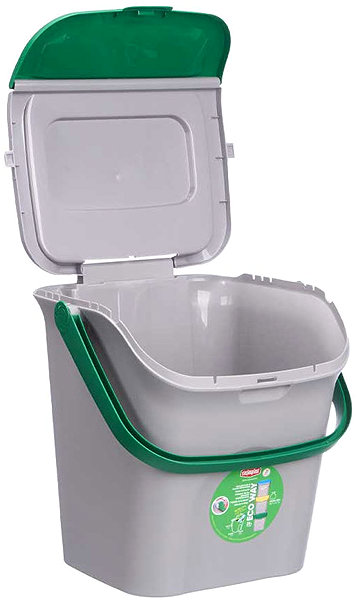 Rubbish Bin StefanPlast for sorted waste, 28 l, green ...