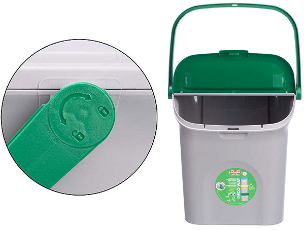 Rubbish Bin StefanPlast for sorted waste, 28 l, green ...