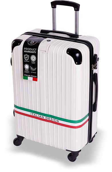 Cestovný kufor Bertoo Venezia, biely, 58 l ...