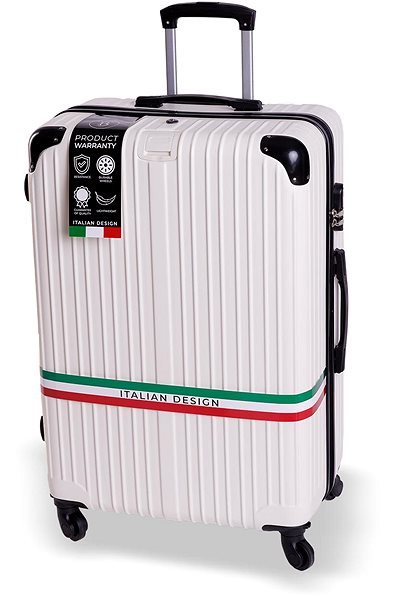 Cestovný kufor Bertoo Venezia, biely, 98 l ...