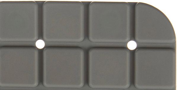 Anti-slip bath mat Berilo Anti-slip bath mat BRICK 50 × 50 cm, grey .