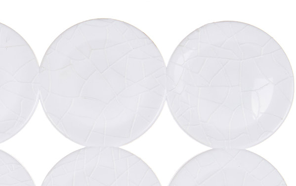 Anti-slip bath mat Berilo Anti-slip bath mat BRICK 54 × 54 cm, white .