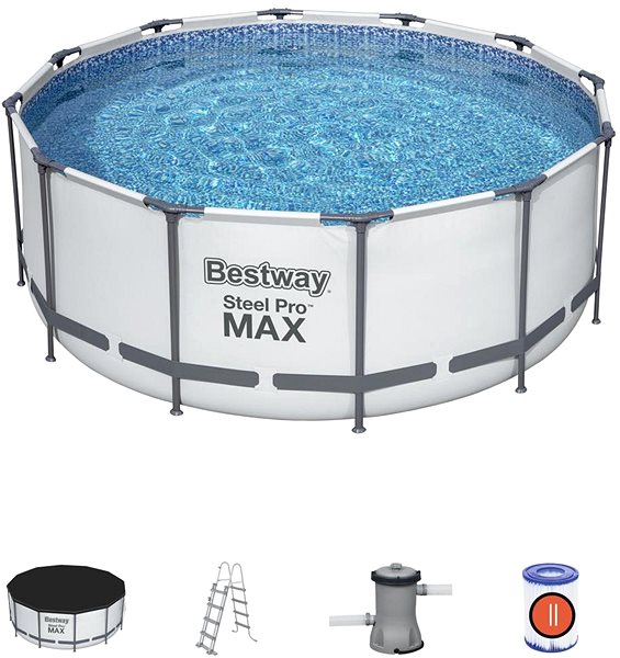 Bazén BESTWAY Bazén s konštrukciou Steel Pro Max 3,66 × 1,22 m – 56420 ...