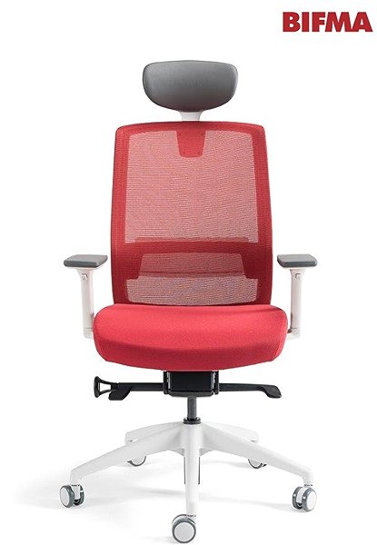 Office Chair BESTUHL
J17 White red with headrest ...
