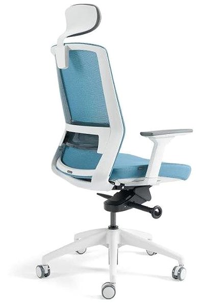 Office Chair BESTUHL
J17 White light blue with headrest ...