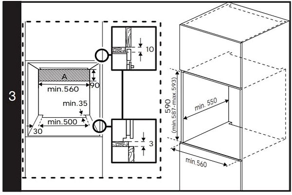 Built-in Oven BEKO BBIM12300XM Technical draft