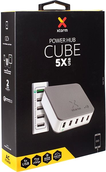 USB Hub Xtorm USB Power Hub Cube Pro Packaging/box