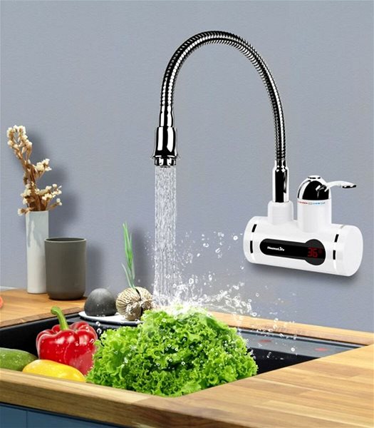 HomeLife Electric Water Heater Tap WALL DIGITERM FLEXI SDR-10X-3 lifestyle image