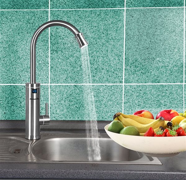 HomeLife Electric Water Heater Tap INOX DIGITAL SDR-18DC-3H Lifestyle