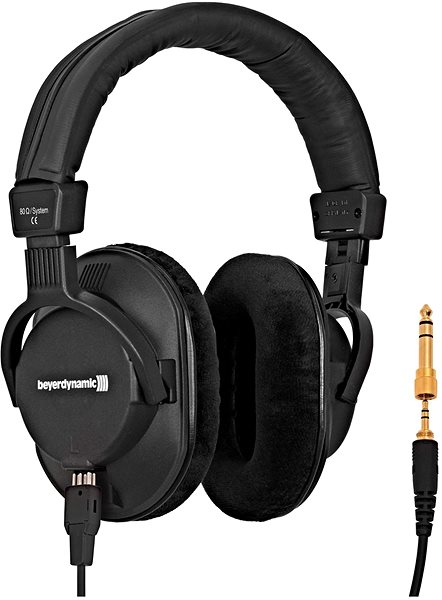 Fej-/fülhallgató beyerdynamic DT 250 80 Ohm Csatlakozási lehetőségek (portok)
