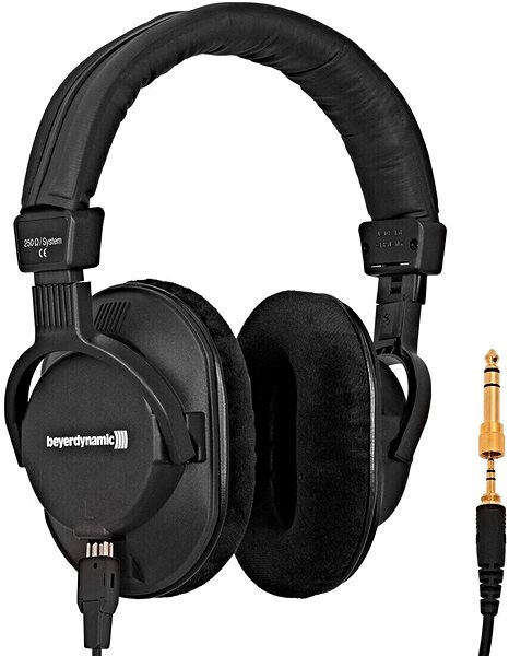 Fej-/fülhallgató beyerdynamic DT 250 250 Ohm Csatlakozási lehetőségek (portok)