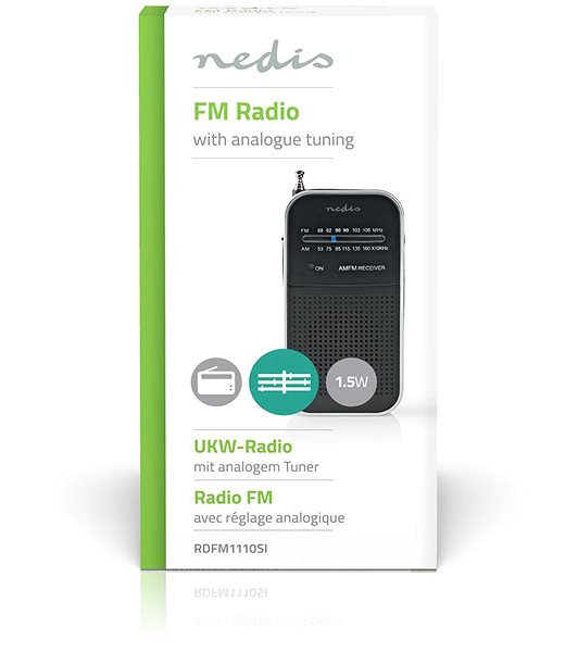 Rádio Nedis RDFM1110SI ...