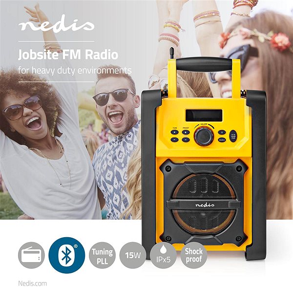 Rádio Nedis RDFM3100YW ...