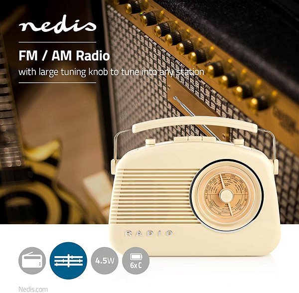 Rádio Nedis RDFM5000BG ...