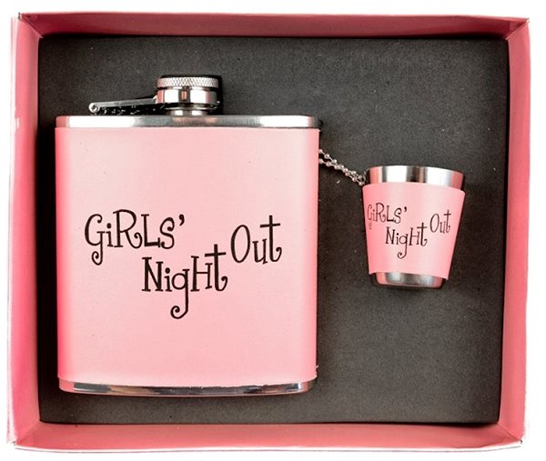 Popron gift flask Girls Night Out .