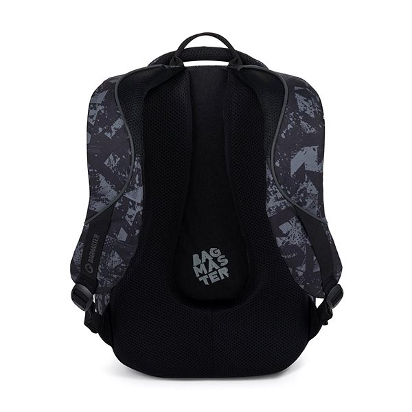 School backpack BAGMASTER BAG 24 B student backpack - grey .
