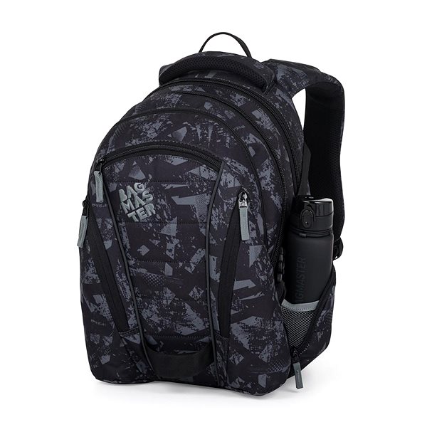 School backpack BAGMASTER BAG 24 B student backpack - grey .