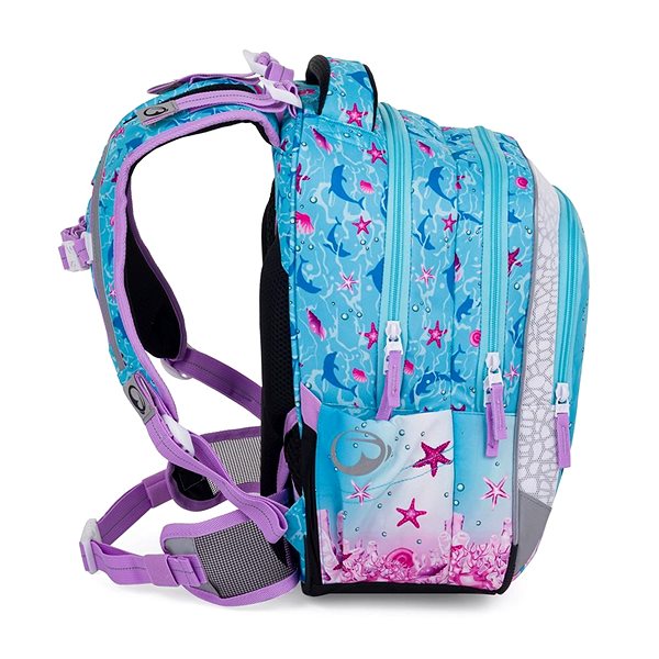 School backpack BAGMASTER LUMI 24 A school backpack - mermaid .