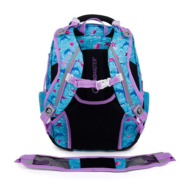 School backpack BAGMASTER LUMI 24 A school backpack - mermaid .