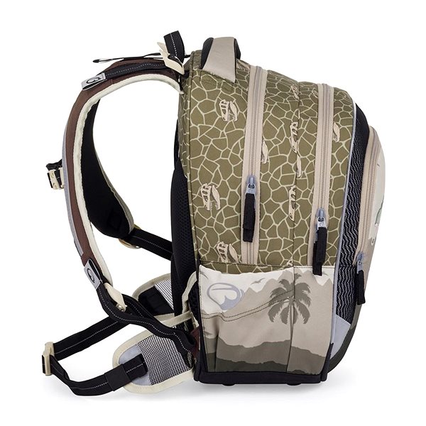 School backpack BAGMASTER LUMI 24 C school backpack - dinosaur .