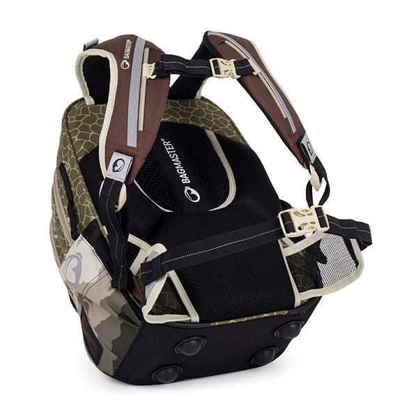 School backpack BAGMASTER LUMI 24 C school backpack - dinosaur .