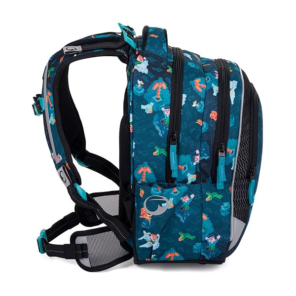 School backpack BAGMASTER LUMI 24 E school backpack - cube world .